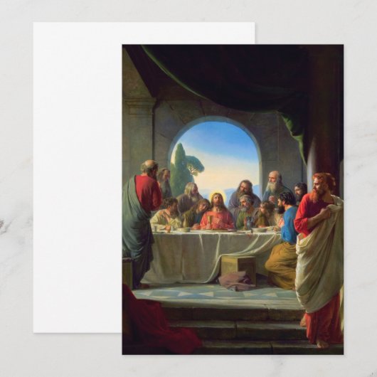 The Last Supper by Carl Bloch Bedankkaart (Voorkant / Achterkant)