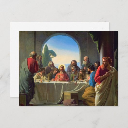 The Last Supper by Carl Bloch Briefkaart (Voorkant / Achterkant)