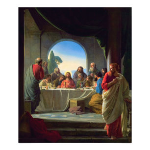 The Last Supper by Carl Bloch Foto Afdruk