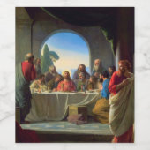 The Last Supper by Carl Bloch Wijn Etiket (Enkel label)