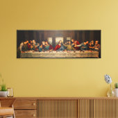 The Last Supper by Leonardo da Vinci Canvas Afdruk (Insitu (Woonkamer))
