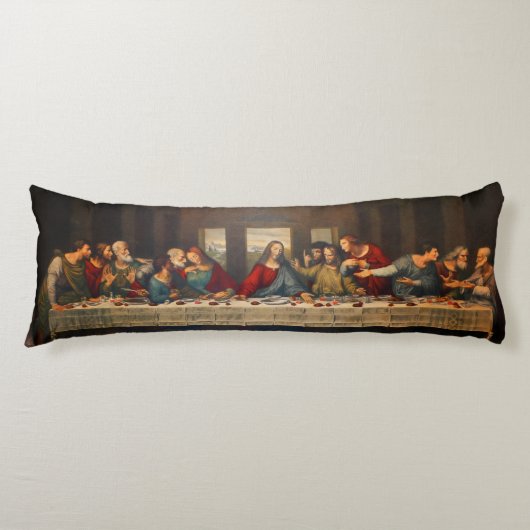 The Last Supper by Leonardo da Vinci Lichaamskussen (Voorkant)