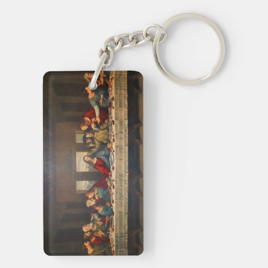 The Last Supper by Leonardo da Vinci Sleutelhanger (achterkant)