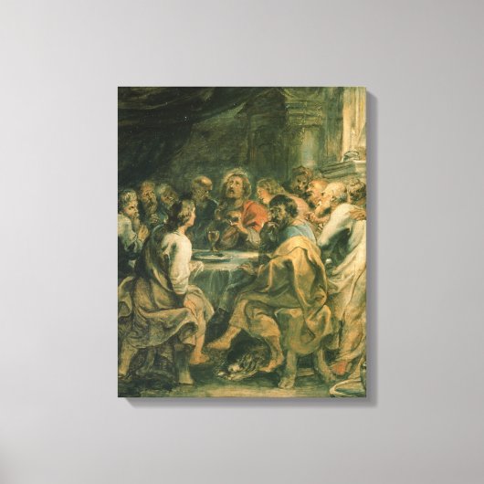 The Last Supper, c.1630-31 Canvas Afdruk (Voorkant)