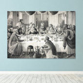 "The Last Supper" ingepakte canvas print (Insitu (Houten vloer))