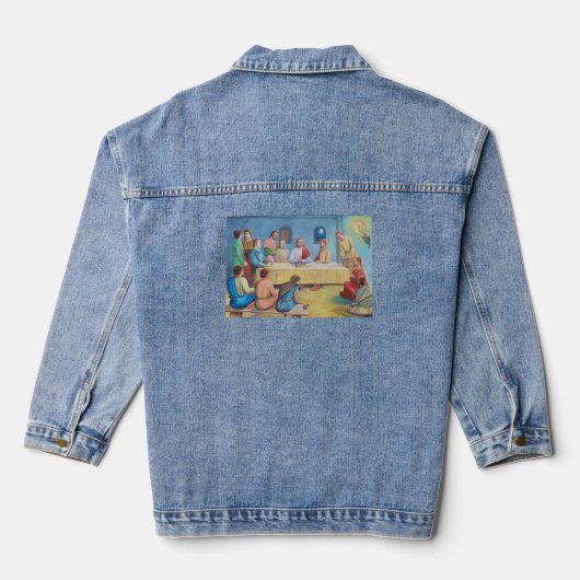 The Last Supper: Jesus and the Disciples Denim Jacket (Achterkant)