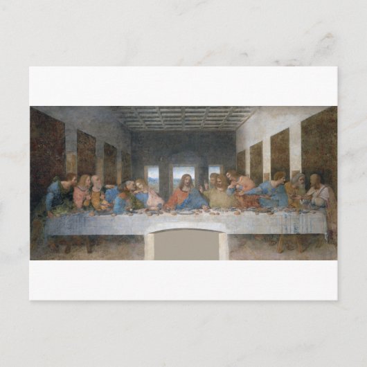 The Last Supper, Leonardo da Vinci, 1495-1498 Briefkaart (Voorkant)
