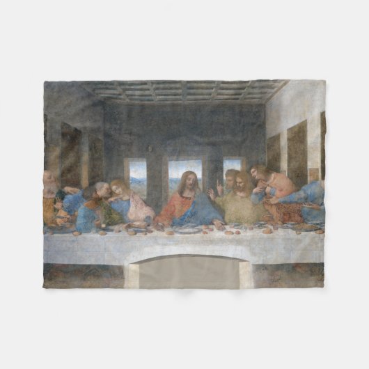 The Last Supper, Leonardo da Vinci, 1495-1498 Fleece Deken (Voorkant (Horizontaal))