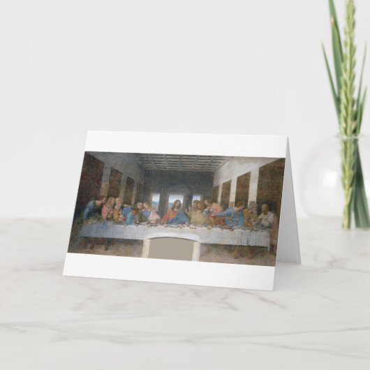 The Last Supper, Leonardo da Vinci, 1495-1498 Kaart (Voorkant)