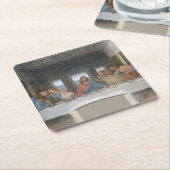 The Last Supper, Leonardo da Vinci, 1495-1498 Kartonnen Onderzetters (Schuin)