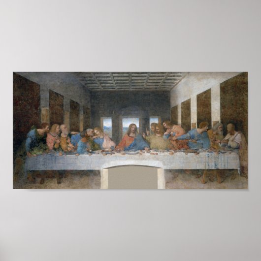 The Last Supper, Leonardo da Vinci, 1495-1498 Poster (Voorkant)