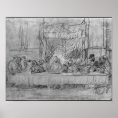The Last Supper, na fresco door Leonardo da. Poster (Voorkant)
