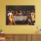 The Last Supper van Philippe de Champaigne (1648) Canvas Afdruk (Insitu (Woonkamer))