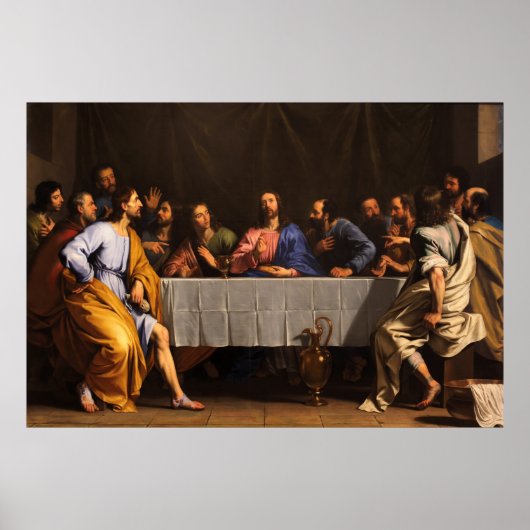 The Last Supper van Philippe de Champaigne (1648) Poster (Voorkant)