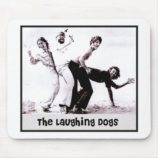 The Laughing Dogs Retro Photo Mousepad Muismat (Voorkant)