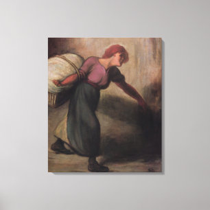 The Laundress, 1894 (olie op canvas) Canvas Afdruk