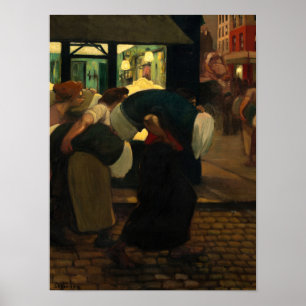 The Laundresses, 1899, door Theophile Steinlen Poster