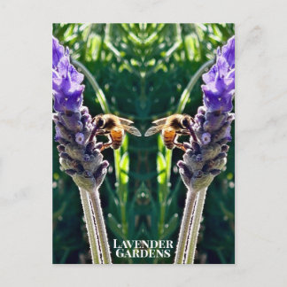 The Lavender & The Bee Briefkaart