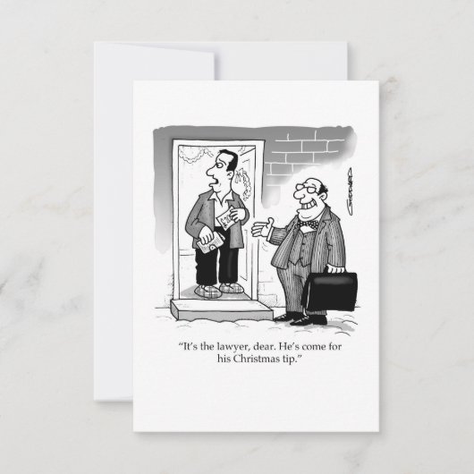 The lawyer comes for his Christmas tip (Voorkant)