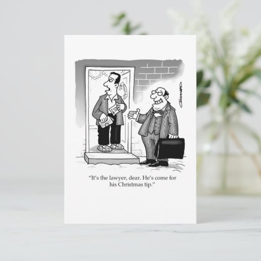 The lawyer comes for his Christmas tip (Staand voorkant)