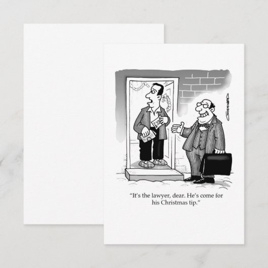 The lawyer comes for his Christmas tip (Voorkant / Achterkant)