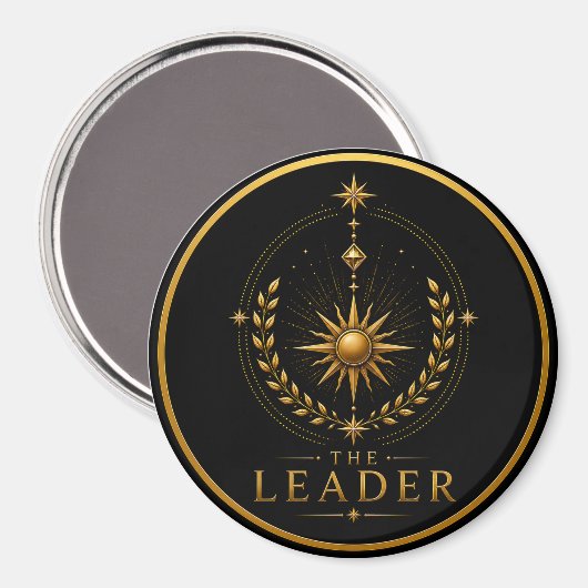 The Leader Leo Archetype Cirkelmagneet Magneet (Voorkant / Achterkant)