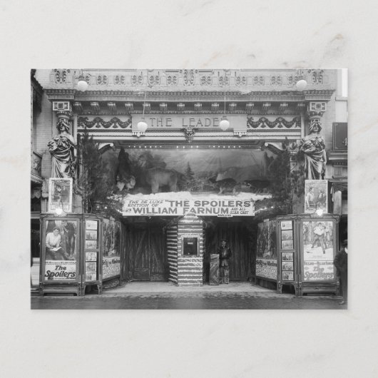 The Leader Theater, 1921 Briefkaart (Voorkant)