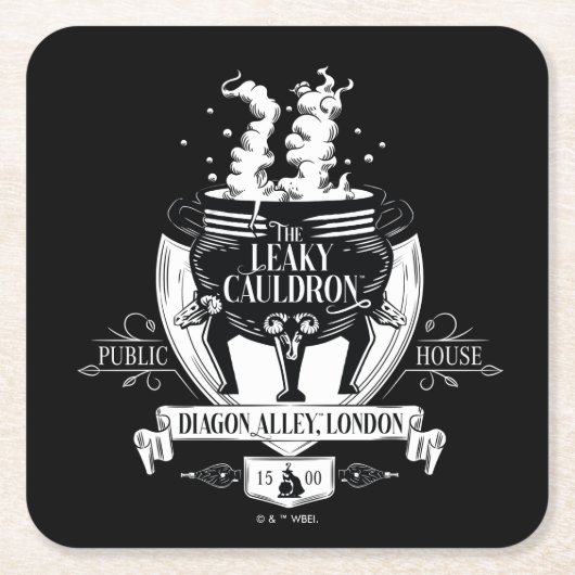 THE LEAKY CAULDRON™ Shop Graphic Kartonnen Onderzetters (Voorkant)