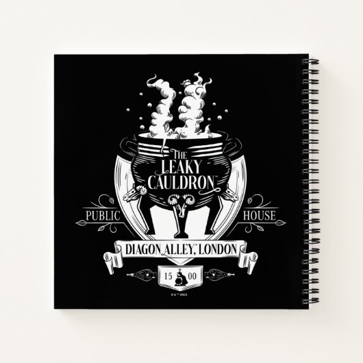 THE LEAKY CAULDRON™ Shop Graphic Notitieboek (Achterkant)