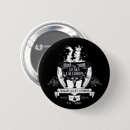THE LEAKY CAULDRON™ Shop Graphic Ronde Button 5,7 Cm (Voorkant /achterkant)