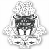 THE LEAKY CAULDRON™ Shop Graphic Sticker (Voorkant)