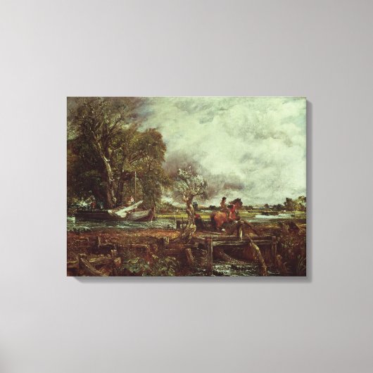 The Leaping Horse, c.1825 (olie op canvas) Canvas Afdruk (Voorkant)