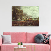 The Leaping Horse, c.1825 (olie op canvas) Canvas Afdruk (Insitu (Woonkamer))