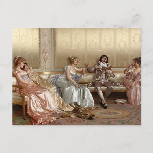 The Lecture by Vittorio Reggianini Briefkaart (Voorkant)