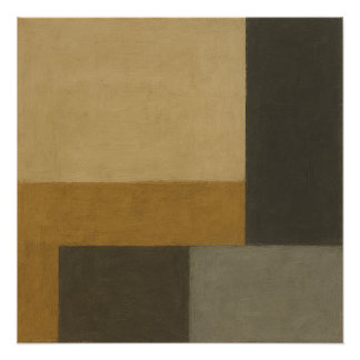 The Ledger That Remembered Textural Ochre Perfect Poster