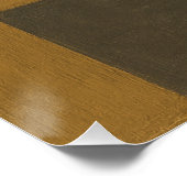 The Ledger That Remembered Textural Ochre Perfect Poster (Hoek)