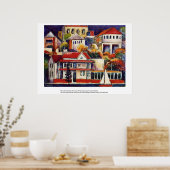 "The left Bank" East Fremantle, Western Australië Poster (Keuken)