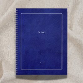 The Legacy | Indigo Leather & Silver Scholar Notitieboek