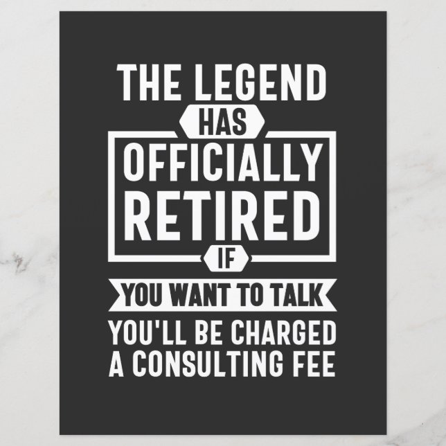 the legend Has Officially Retired (Voorkant)