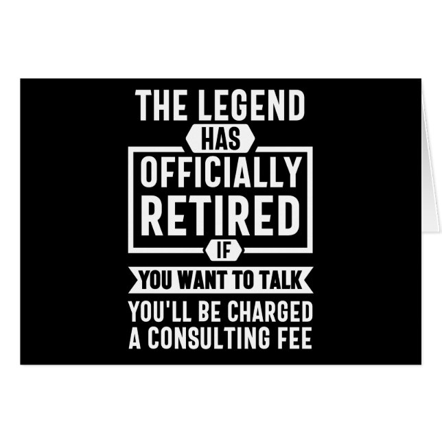 the legend Has Officially Retired (Voorkant Horizontaal)