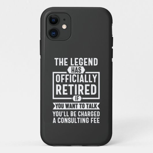 the legend Has Officially Retired Case-Mate iPhone Case (Achterkant)