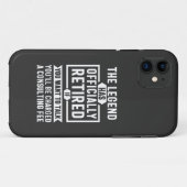 the legend Has Officially Retired Case-Mate iPhone Case (Achterkant (horizontaal))