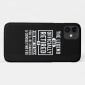 the legend Has Officially Retired Case-Mate iPhone Case (Achterkant (horizontaal))