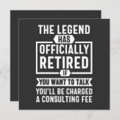 the legend Has Officially Retired Kaart (Voorkant / Achterkant)