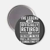 the legend Has Officially Retired Magneet (Voorkant / Achterkant)