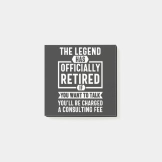 the legend Has Officially Retired Post-it® Notes