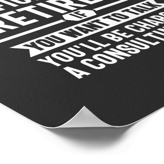 the legend Has Officially Retired Poster (Hoek)