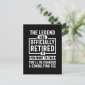 the legend Has Officially Retired Save The Date (Staand voorkant)