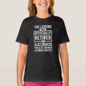 the legend Has Officially Retired T-shirt (Voorkant)