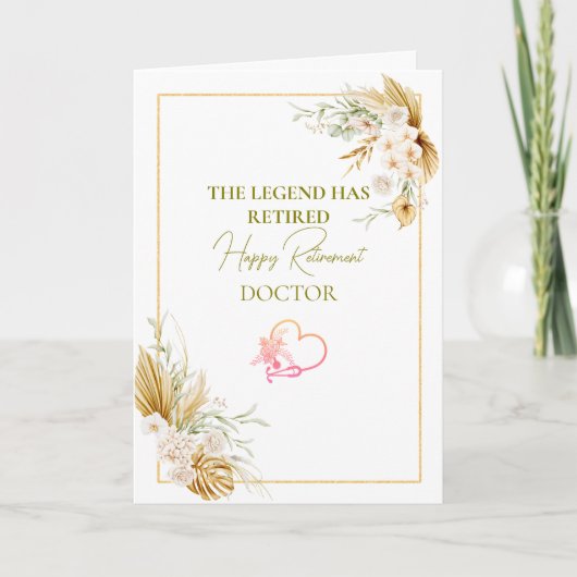 The Legend Has Retired Elegant Retirement Kaart (Voorkant)